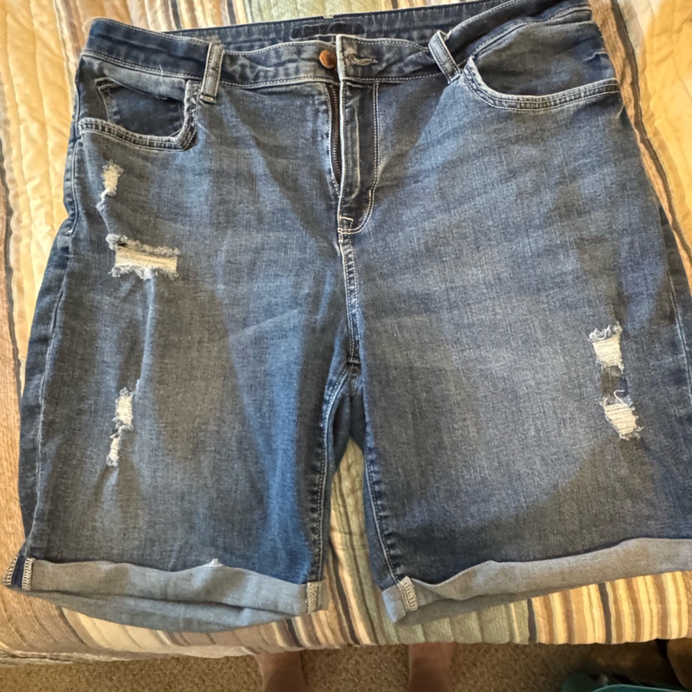 Arizona Jean Company Dark Blue Denim Shorts